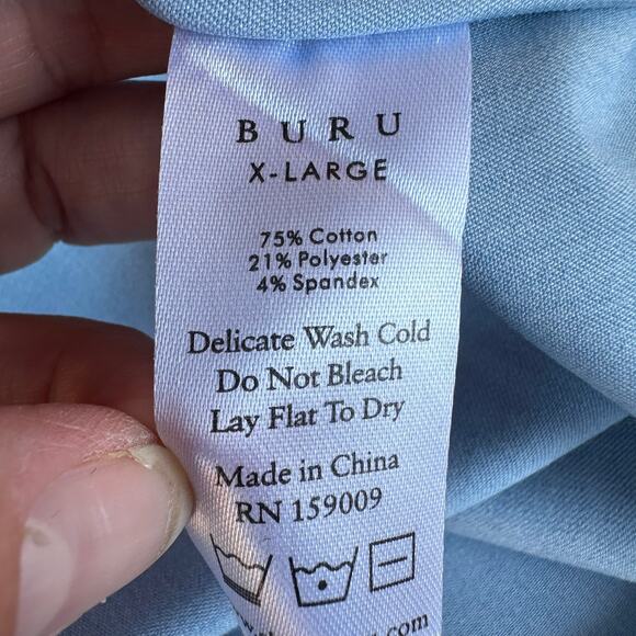 Buru Pajama light blue Top with Pocket XL - Picture 4 of 4